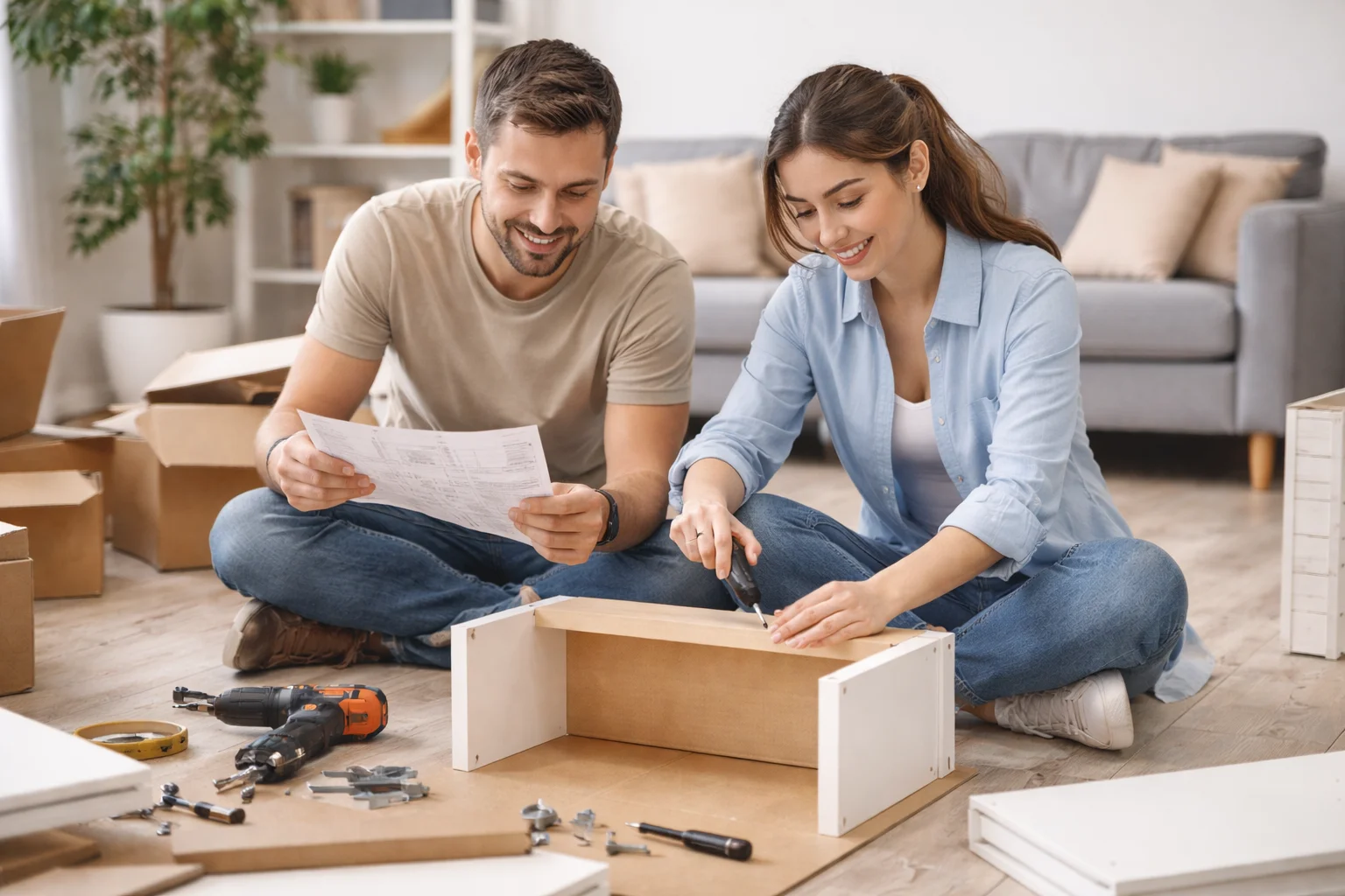 flat pack furniture assembly